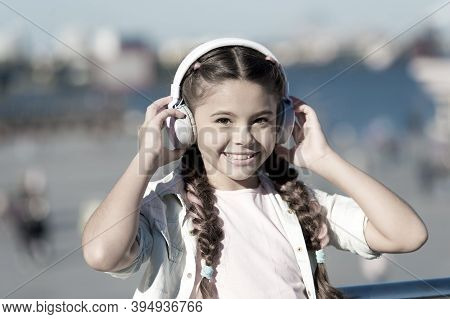 Exciting Journeys Through Cities And Museums. Audio Tour Headphones Gadget. City Guide And Audio Tou