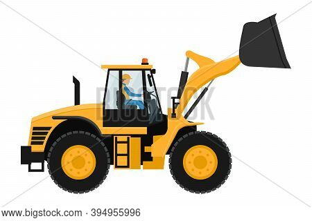 Front Loader Design With Heavy Machinery Driver