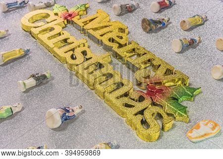 Small Figurines Of Santons From French Provence Used Like Beans Of The Cake Of The Kings During The 