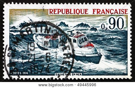 Postage Stamp France 1974 Sea Rescue