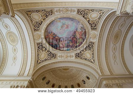 Fresco on a ceiling in the Throne Hall