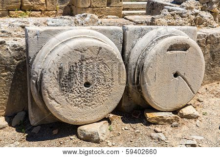 Monastery (friary) In Messara Valley At Crete Island In Greece. Messara - Is  Largest Plain In Crete
