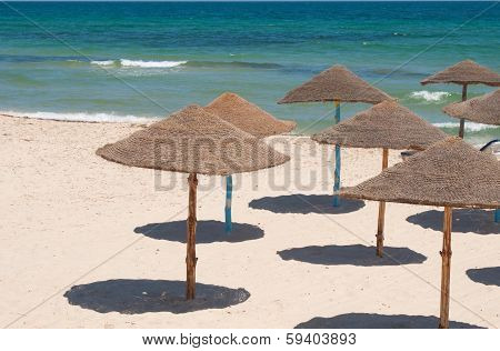 Sunshades On The Beach