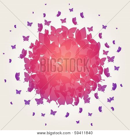 Abstract Butterfly Background - vector