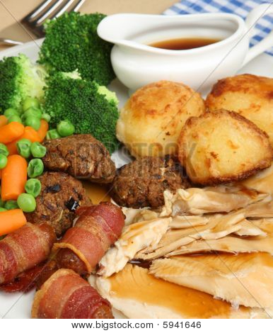 Pranzo pollo arrosto della domenica