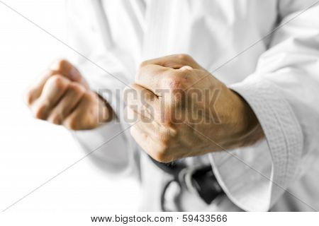 Fighter Making A Fist
