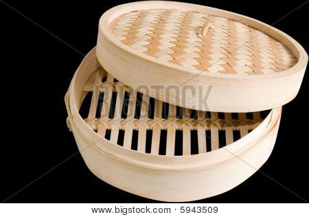 Bambus-Dampfer Clipping Path.