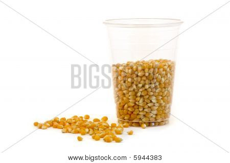 Corn cup with seeds