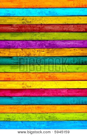 พื้นไม้ที่มีสีสัน