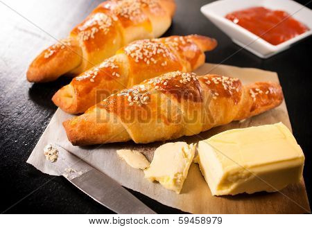 Stuffed Mini Croissants
