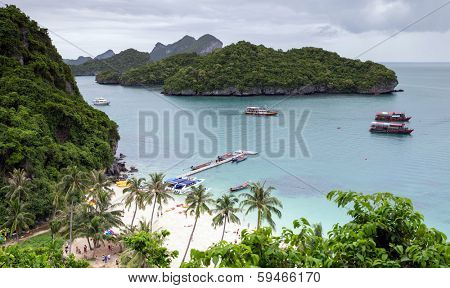 Angthong national marine park close to Koh Samui, Thailand