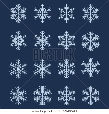Forme semplici fiocco di neve