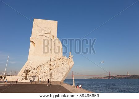 Monumento a los Descubrimientos in Lisbon Portugal