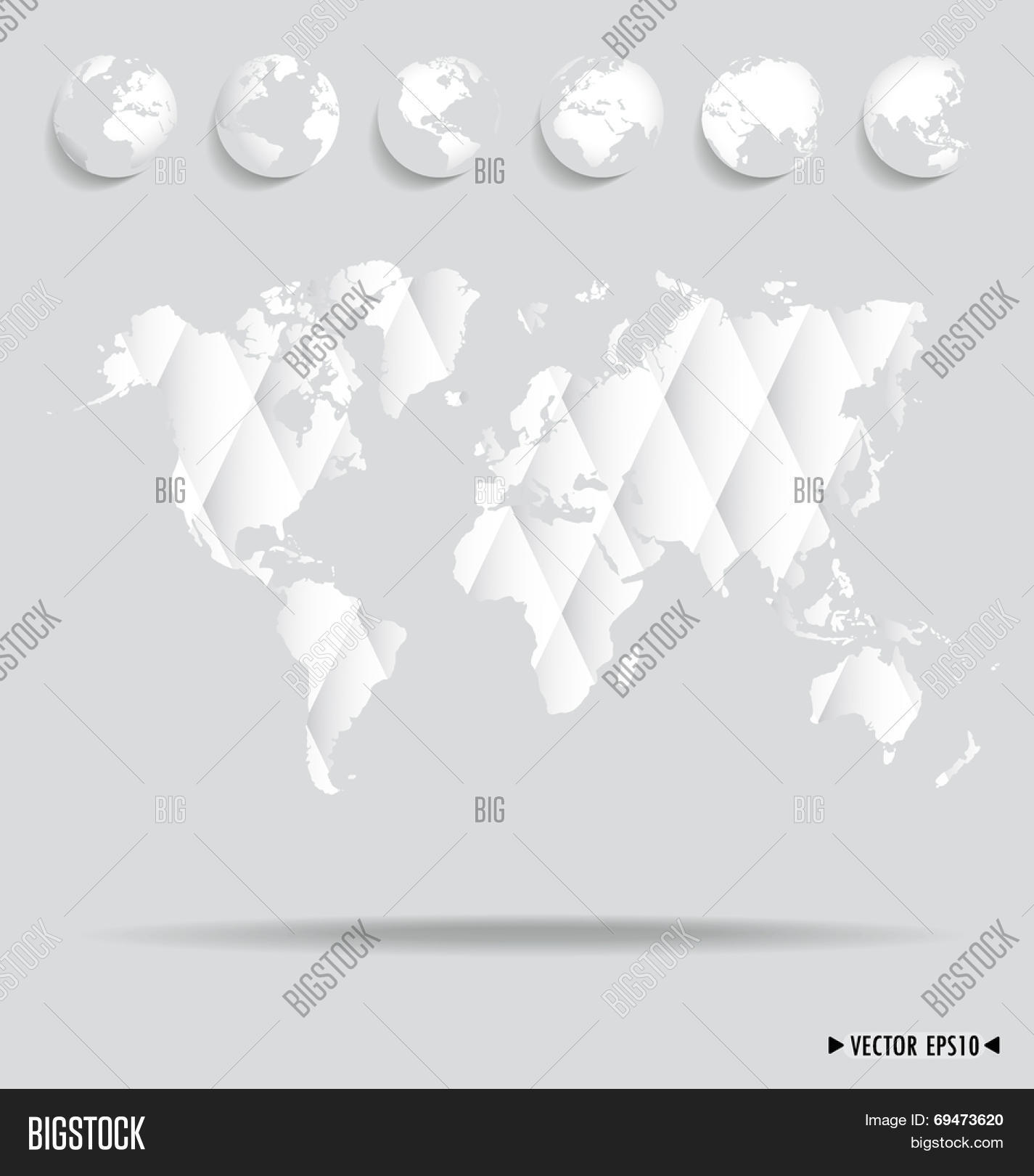 World Map Earth Vector amp Photo - 69473620