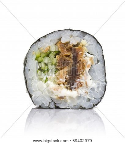 Sushi Roll Isolated On White Background