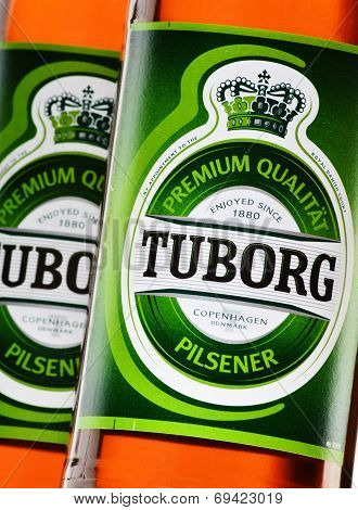 Bottles Of Tuborg Beer