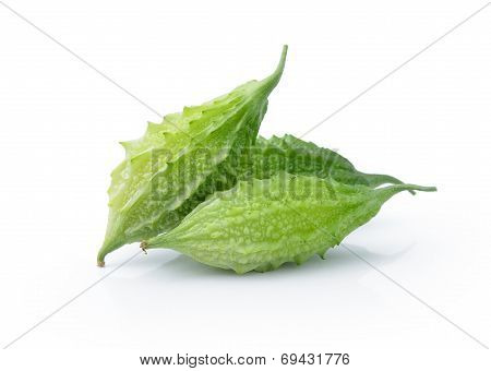 Bittermelon On White Background