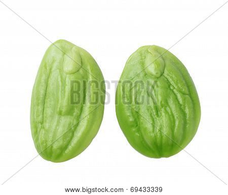 Sato Seeds Isolated On White Background
