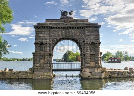 Entry Arch Over Boldt Castle, Thousand Islands