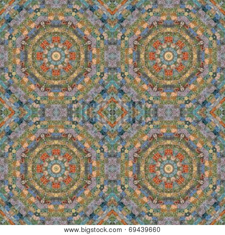 Seamless pattern, mosaic of  fabric