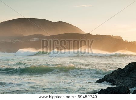 Coastal Seascape In The North Of Spain