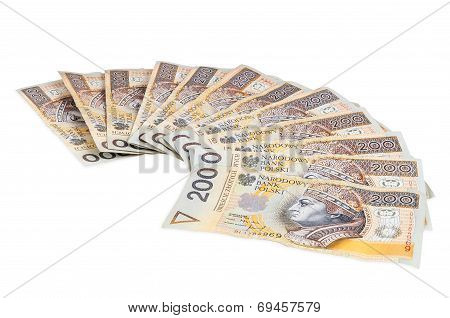 Polish Banknotes Of 200 Pln