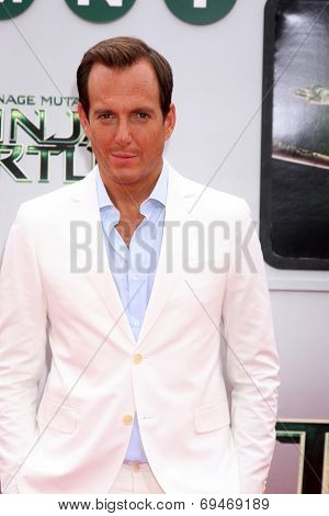 LOS ANGELES - AUG 3:  Will Arnett at the Teenage Mutant Ninja Turtles Premiere at the Village Theater on August 3, 2014 in Westwood, CA