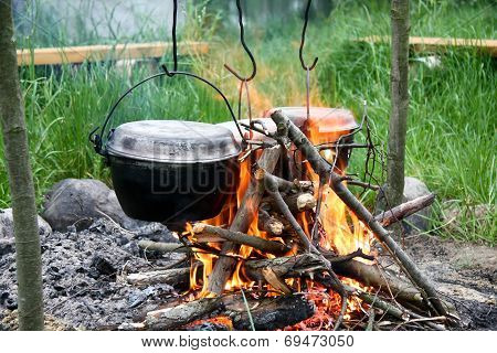 At the campfire