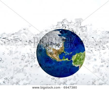Erde in Wasser