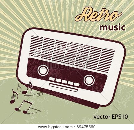 Retro party - old radio