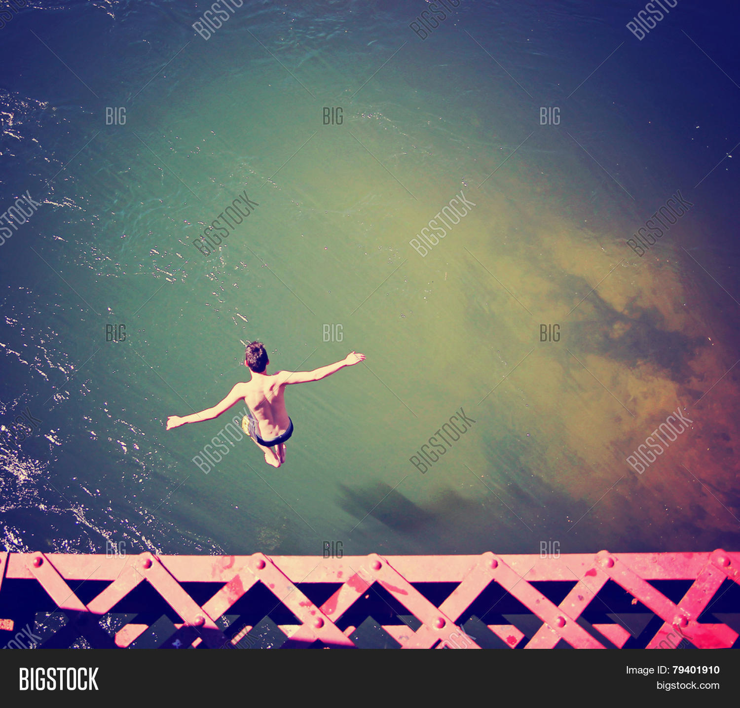Boy Jumping Old Train Image & Photo (Free Trial) Bigstock