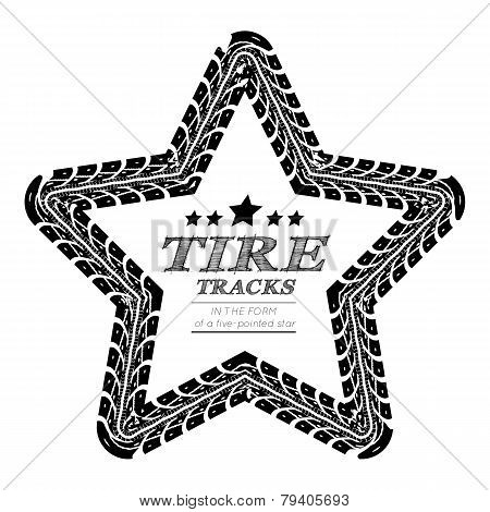 Tire tracks frame