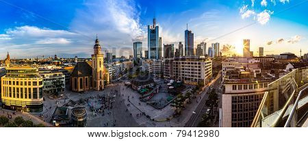 Aerial View Of Frankfurt