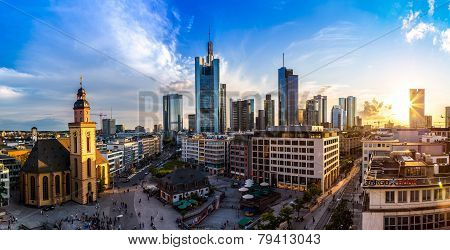 Aerial View Of Frankfurt
