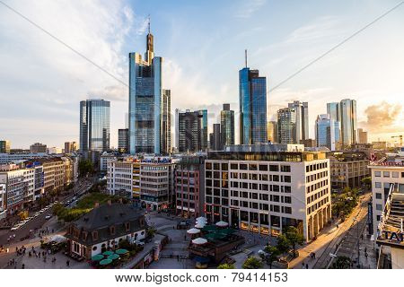 Aerial View Of Frankfurt