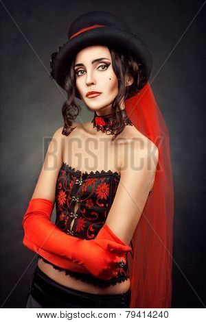 Girl In Corset.