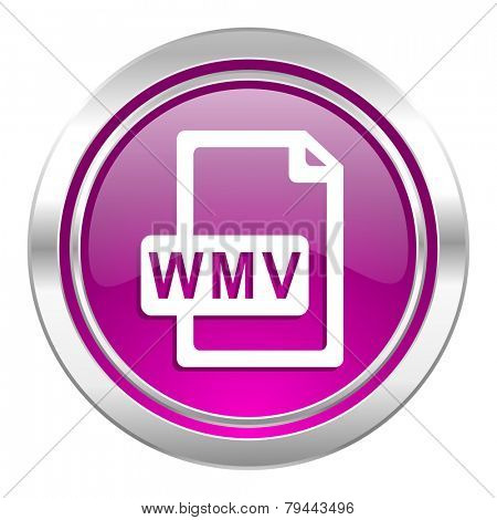 wmv file violet icon  