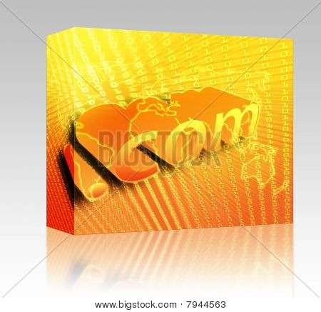 Dotcom illüstrasyon kutu paket