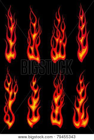 Tribal Red Flames Icons