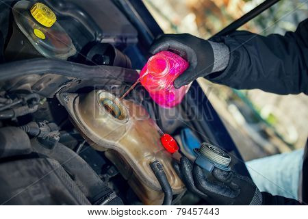 Antifreeze, coolant, selective focus