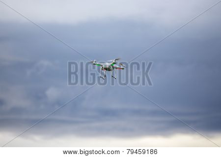 Drone Flying In Bad Weather