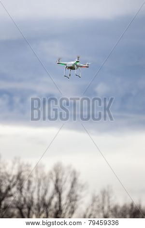 Drone Flying In Bad Weather