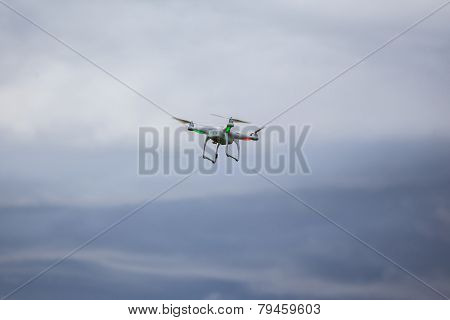 Drone Flying In Bad Weather