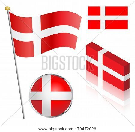 Danish Flag Set