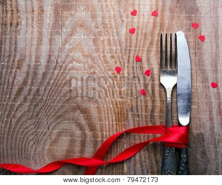 Valentine's Day Table Setting