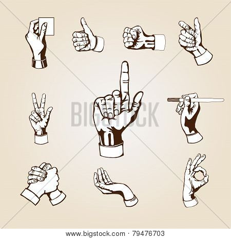 Vector hands.