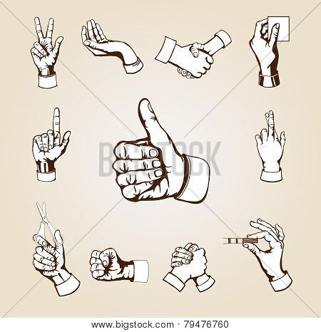 Vector hands.