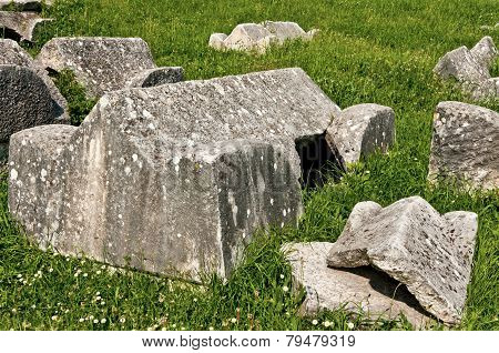 Ancient Roman Sarcophagus Cover In Grass, Marusinac, Croatia - 7
