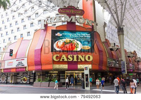 Colored Main Entrance Of A Casino