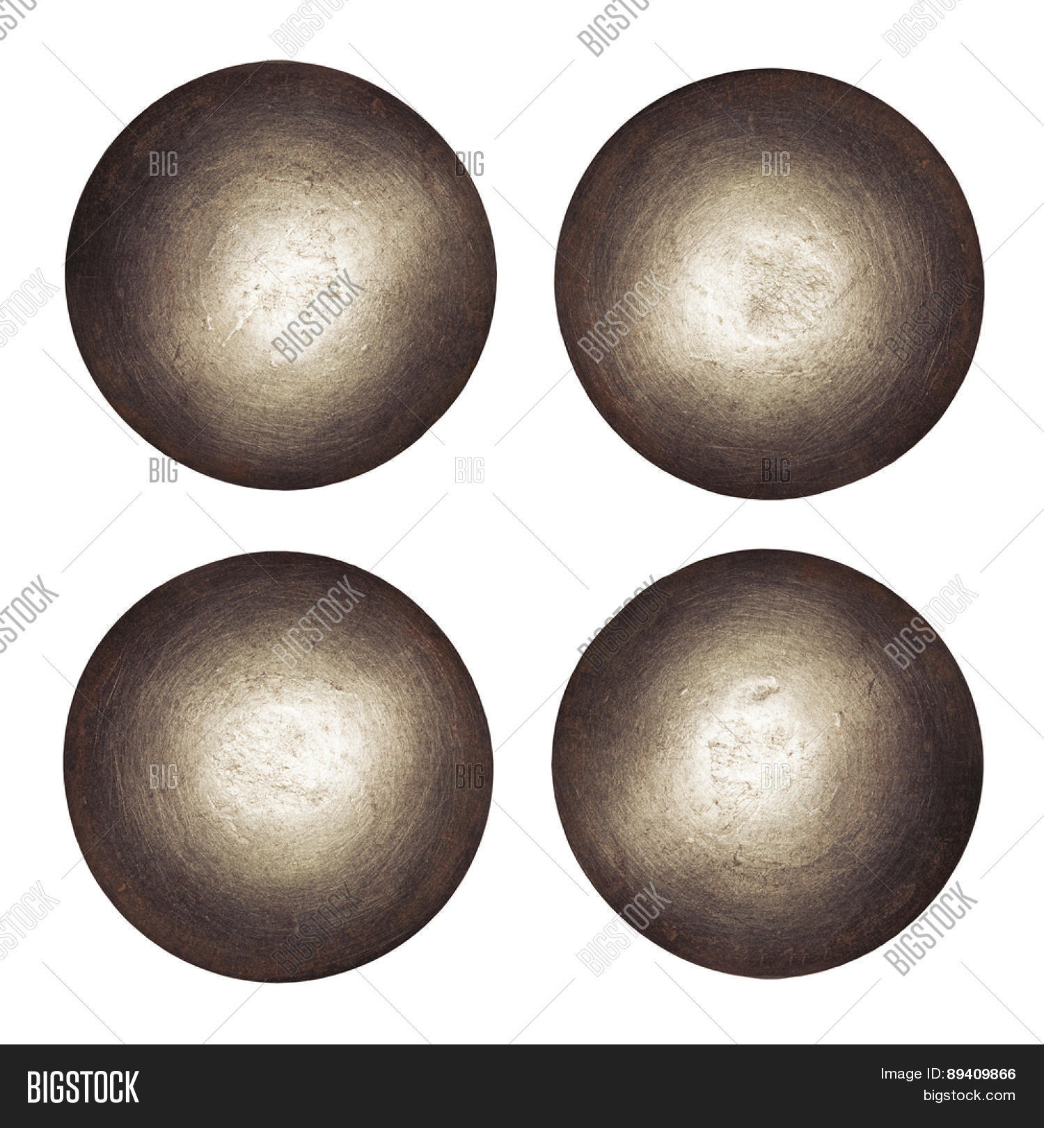 Rivet Heads Isolated Image & Photo (Free Trial) Bigstock